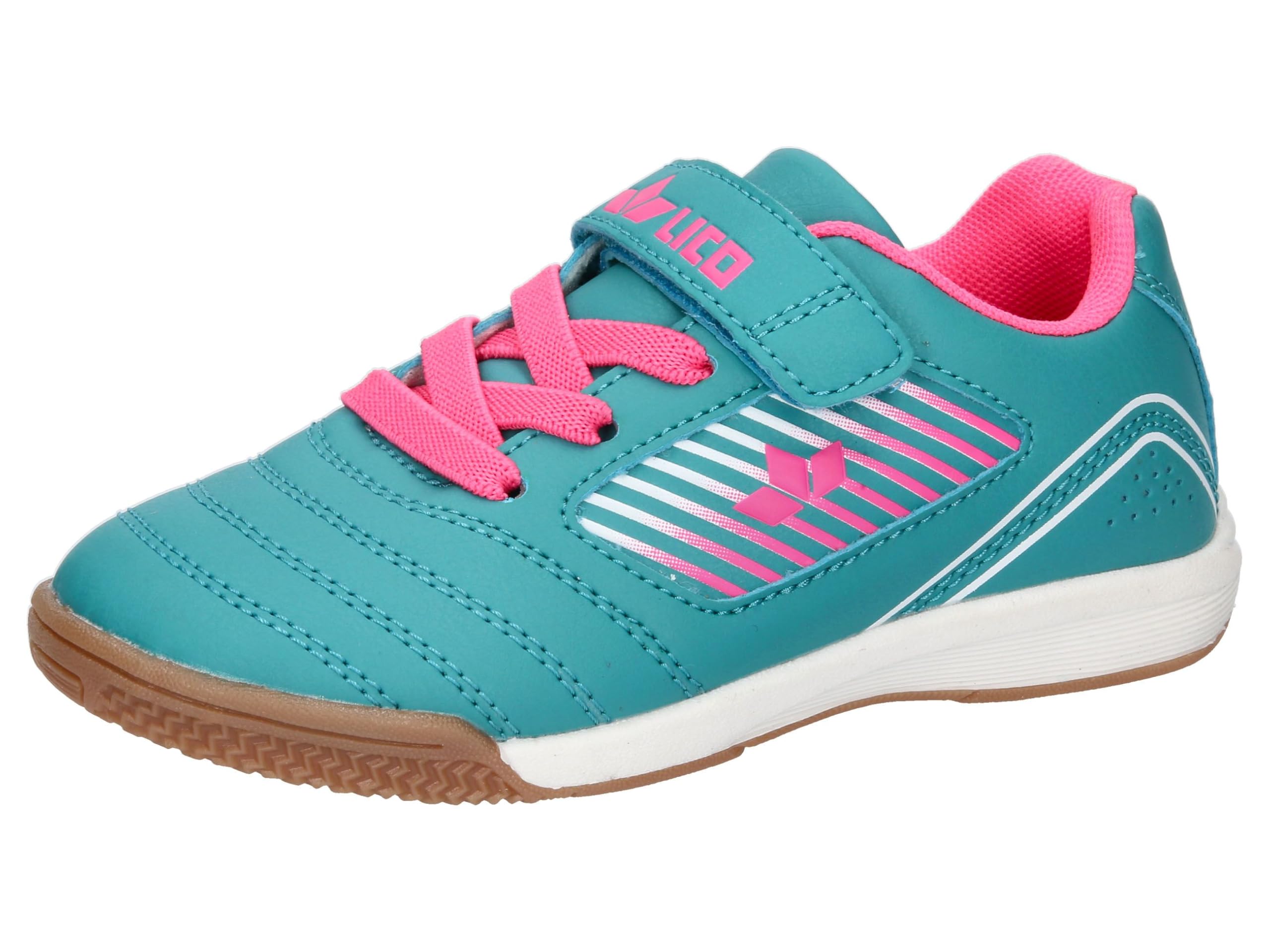 Lico Unisex Children's Chaska Vs Indoor Trainers, Turquoise Pink, 10.5 UK Child