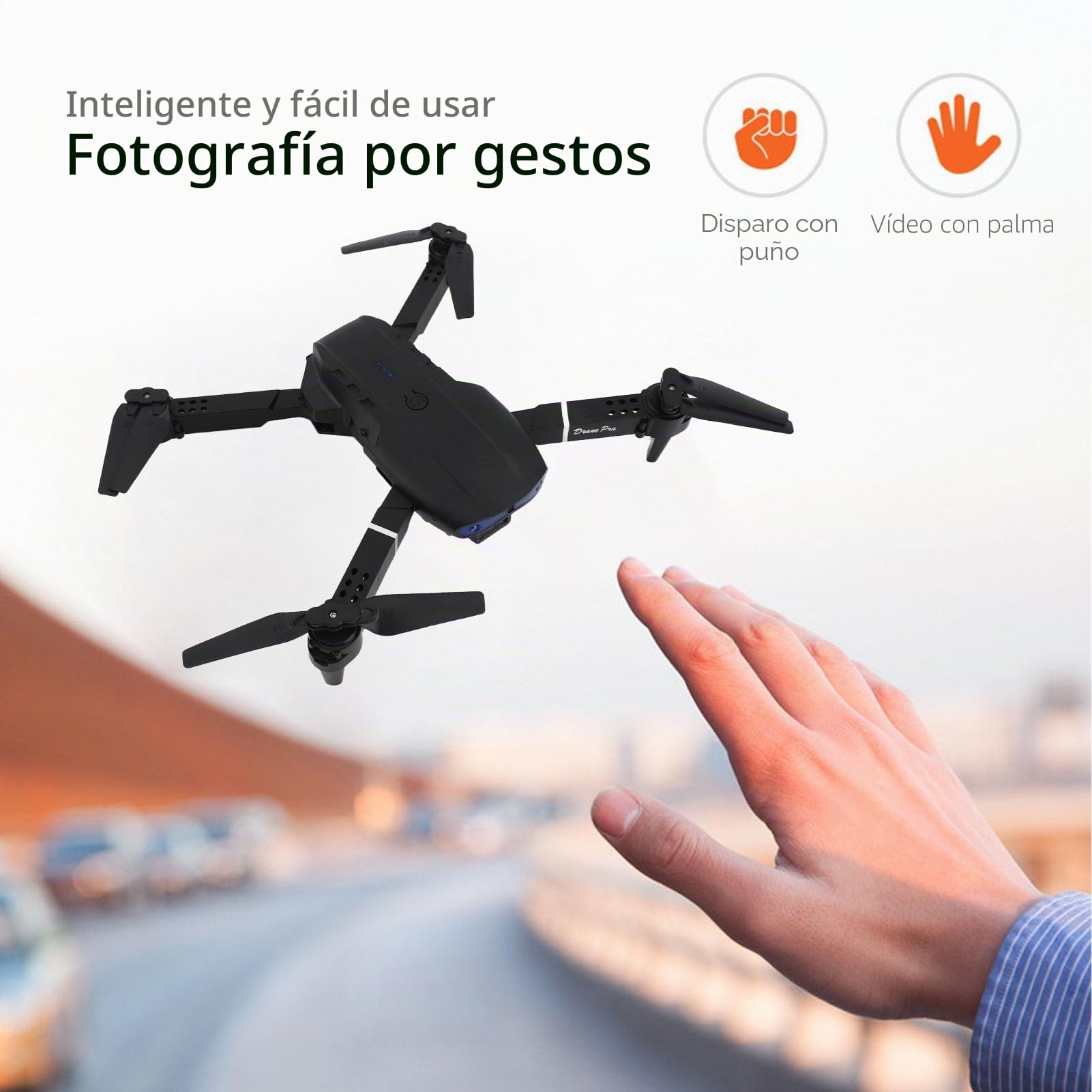 HD 4K Cámara Dual 3 Lados para Evitar Obstáculos WiFi Quadcopter Drone con Zoom 50X para Fotografía Aérea y Control Remoto para Múltiples Vuelos Divertidos