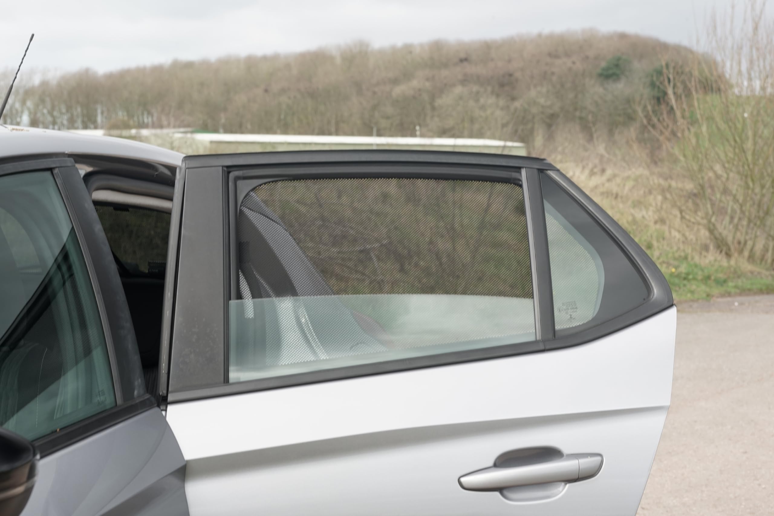 Juego de parasoles de Coche compatibles con Opel Corsa F de 5 Puertas 2019 (4 Piezas) a Medida para automóviles