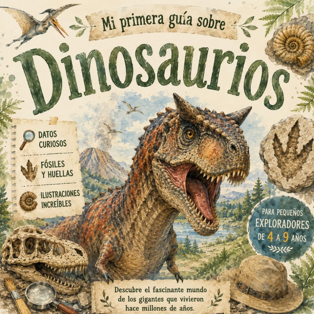 Mi primera guía sobre Dinosaurios: Descubre fósiles, huellas y los dinosaurios más increíbles del mundo prehistórico