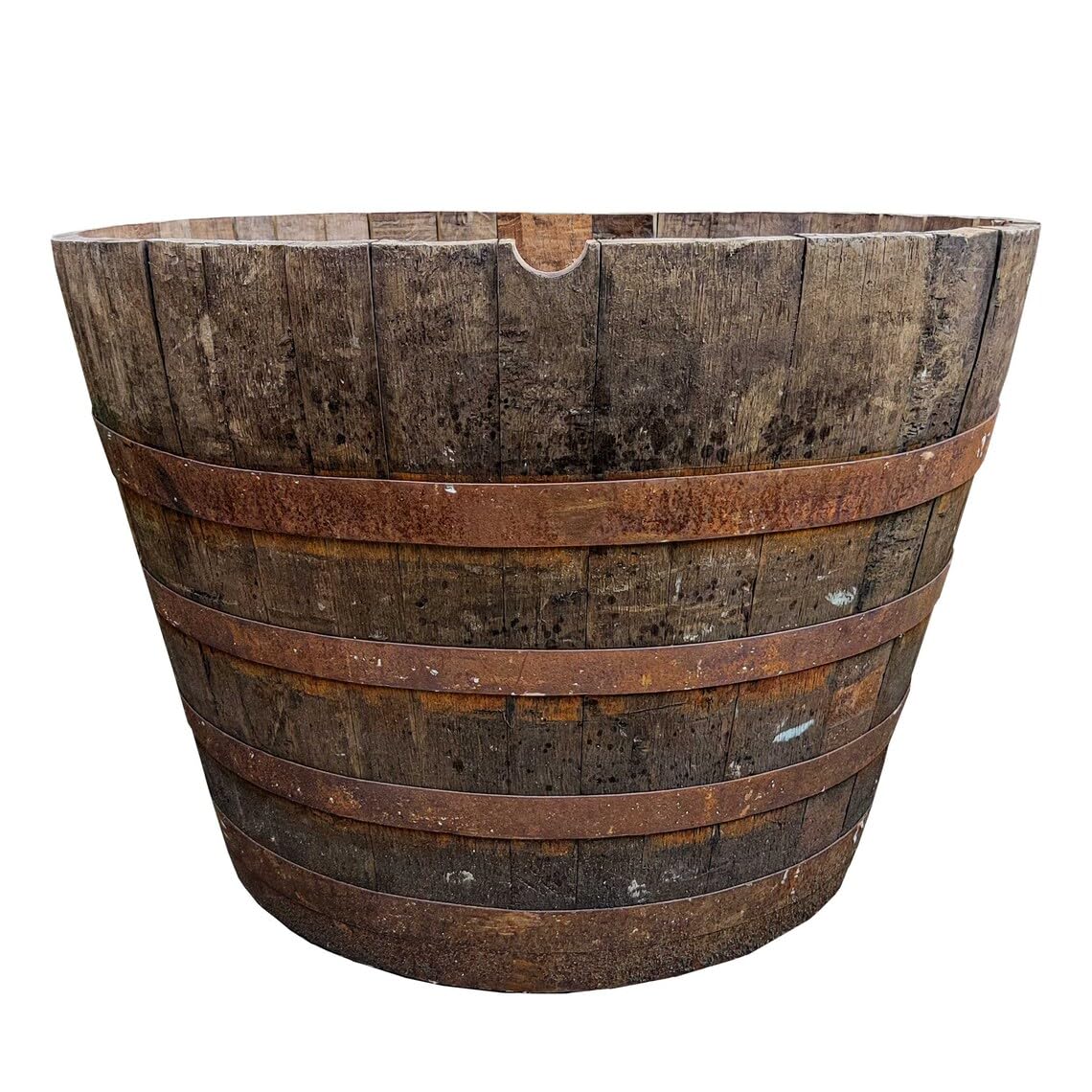 Extra Large Oak Whisky Barrel Tub/Planter – Half Barrel Hogshead