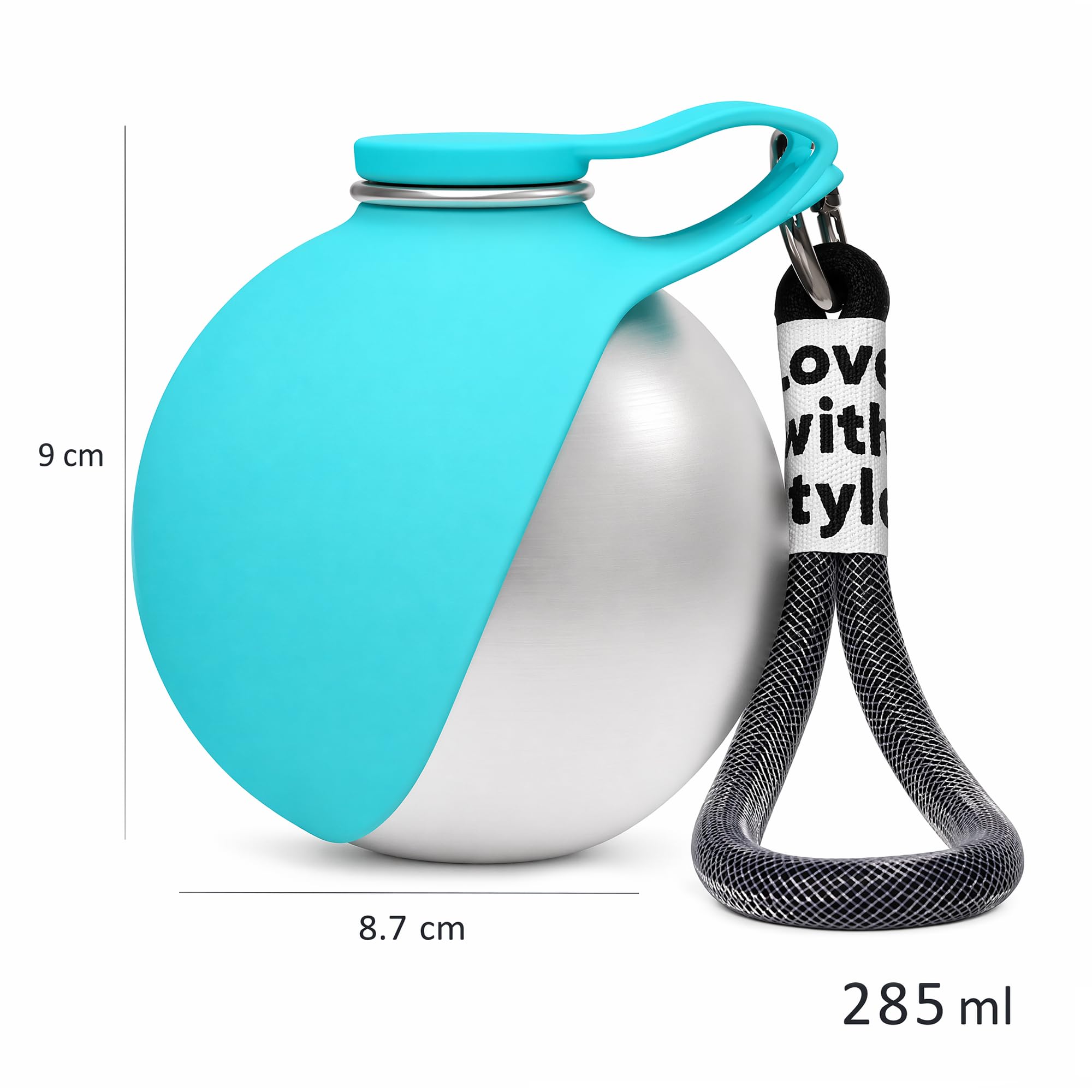 Trinkflasche Hunde für Unterwegs, Hundetrinkflasche Wasserflasche 285ml Hundewasserflasche für Spaziergänge Reisen Camping