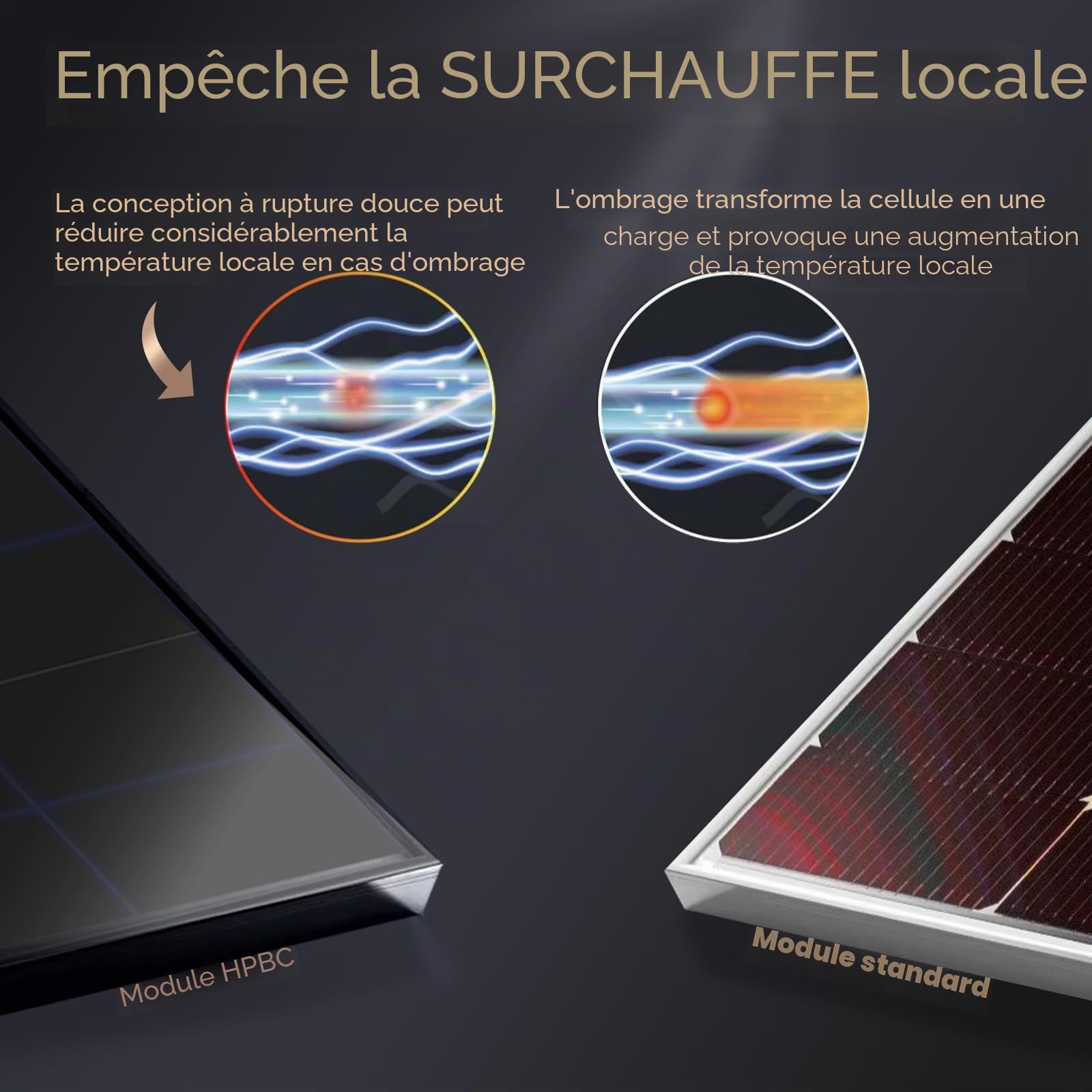 enjoy solar® Panneau solaire monocristallin 100W 12V avec technologie HPBC – Rendement élevé 25%, cellules solaires 182mm, Full Black, idéal pour camping-car, balcon, abri de jardin et bateau