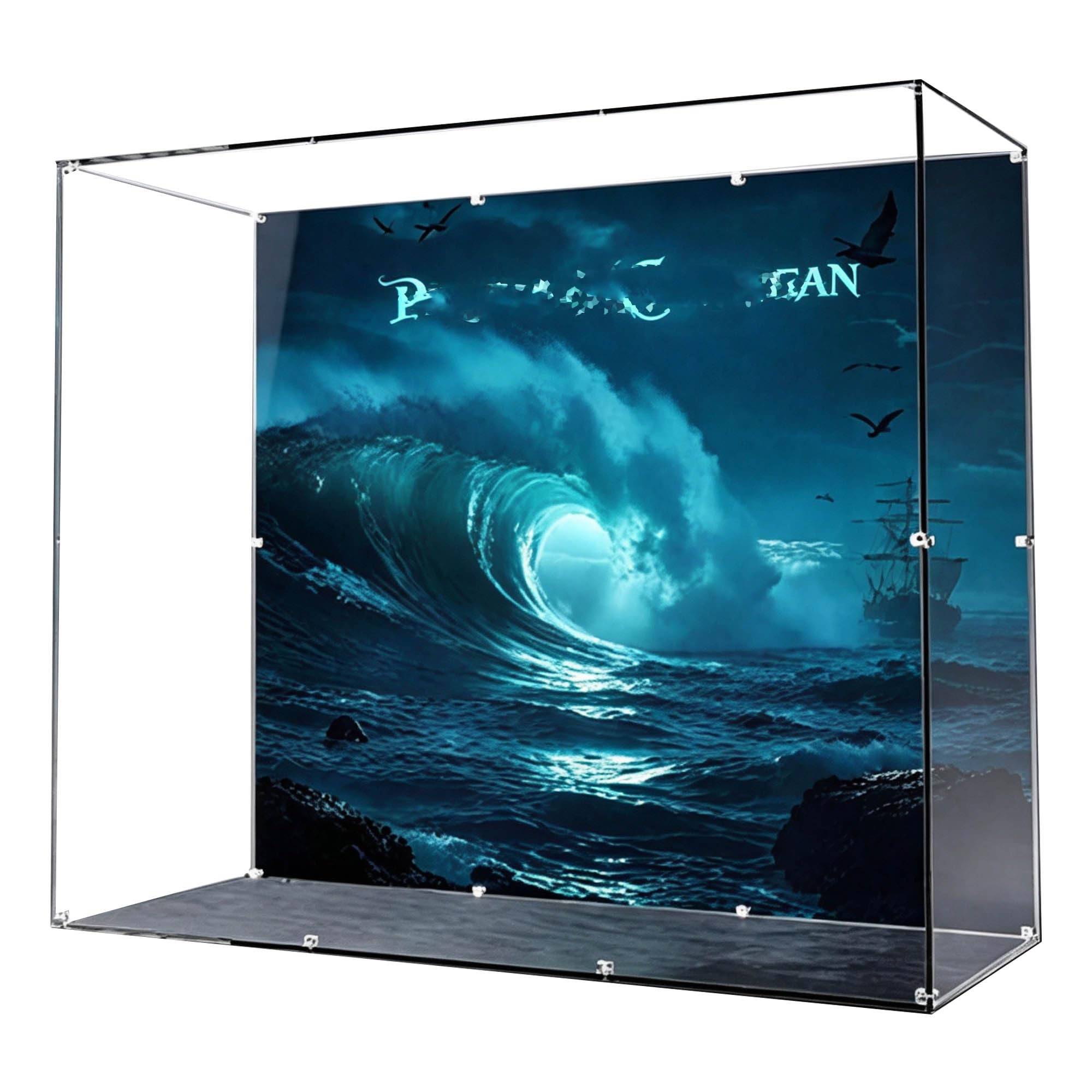Acrylic Display Case for Le-go 10365 Model (Back spray A)