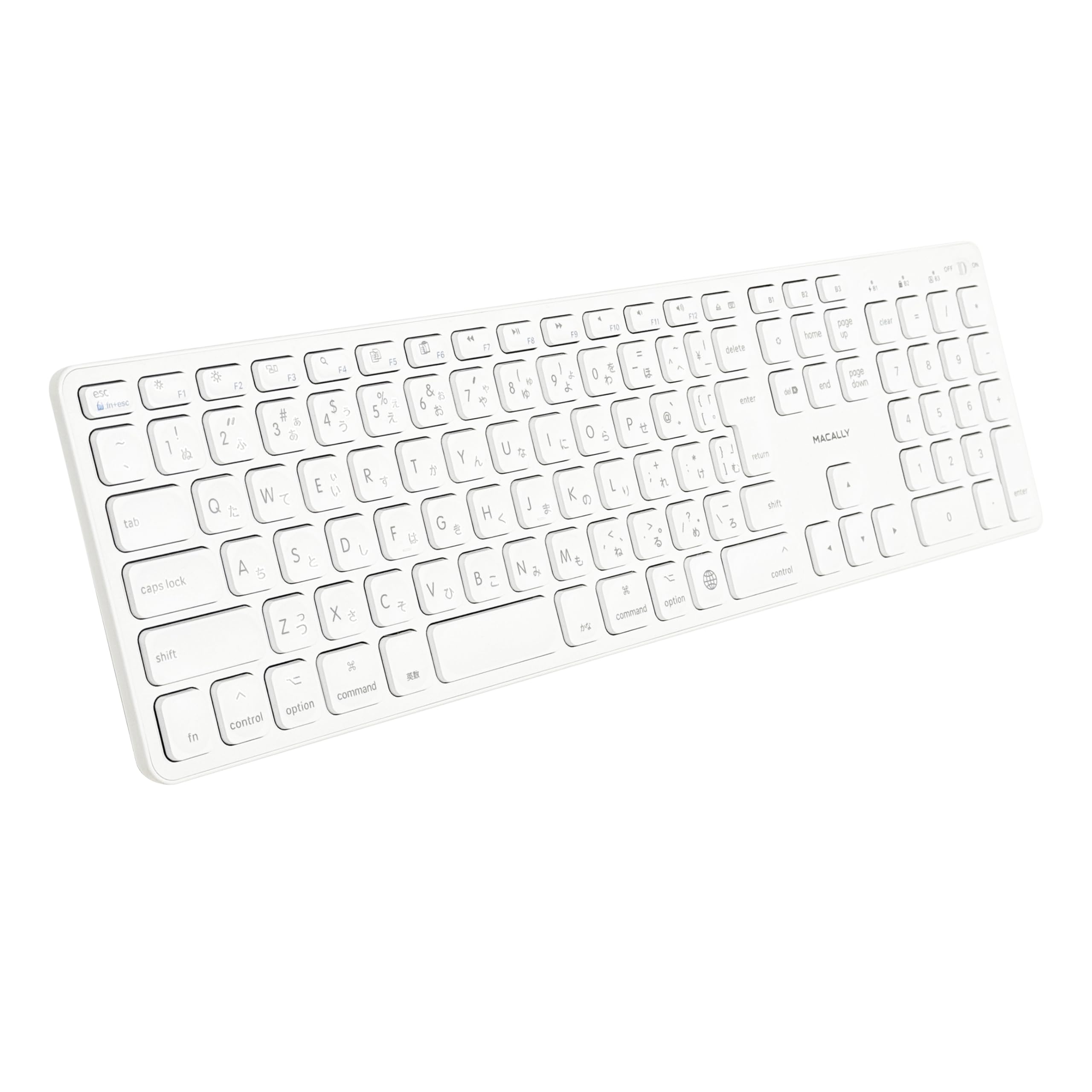 Amazon | MACALLY Bluetooth - 互換性のある Apple大型 キーボード 