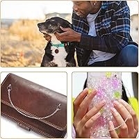 Vista 6 de Juego de 60 remaches de cabeza redonda atornillados con anillo de tracción, 3 colores de 0.315 pulgadas (0.315 in), kit de remaches de cuero