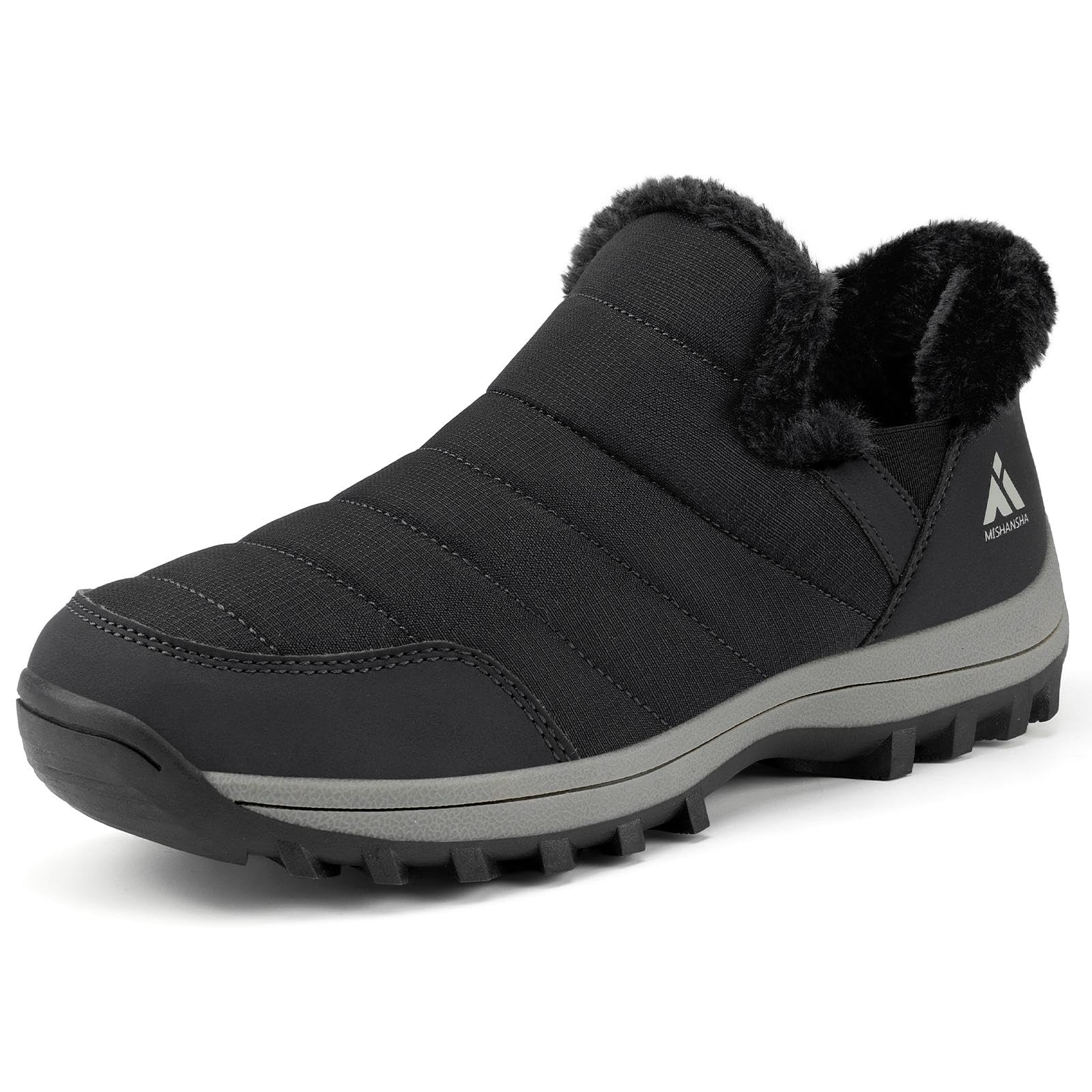 Mishansha Scarpe Invernali da Donna Foderate Antiscivolo Stivali da Neve, Taglie 36-42