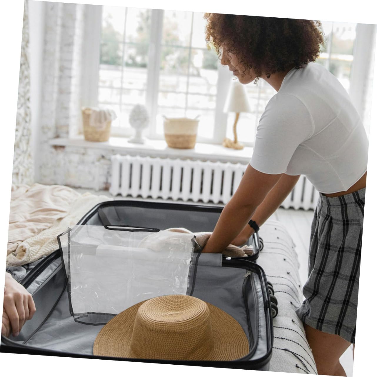 Didiseaon 2piezas Cubierta Transparente para Bolso Tote De Mano Protector Fundas Resistentes Al Agua para Viajes Senderismo y Ciclismo