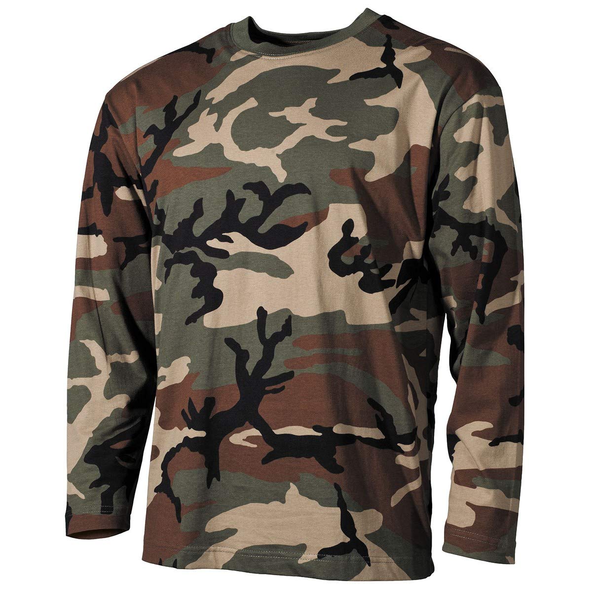 MFH Men's Long Sleeved T-Shirt Woodland Size L