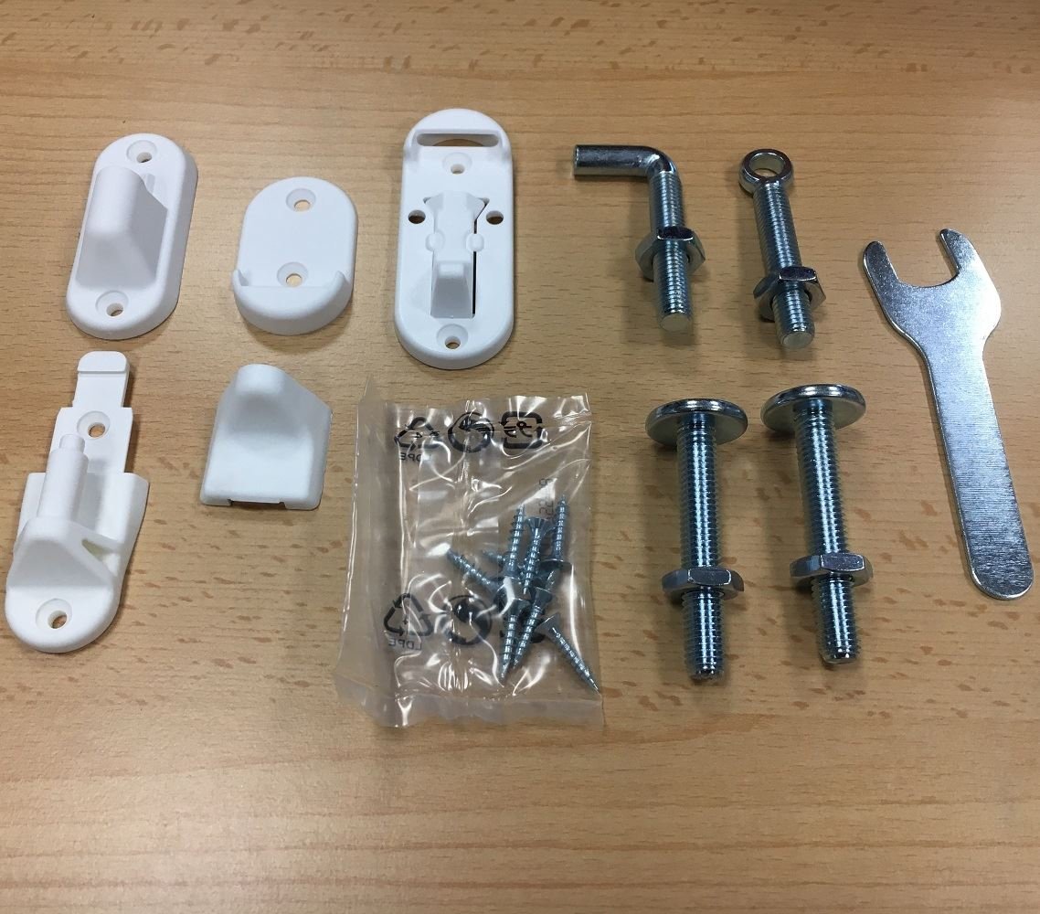 Safetots Range of Stair Gates Spare Fittings Kits (Safetots Single Panel Fittings Kit)