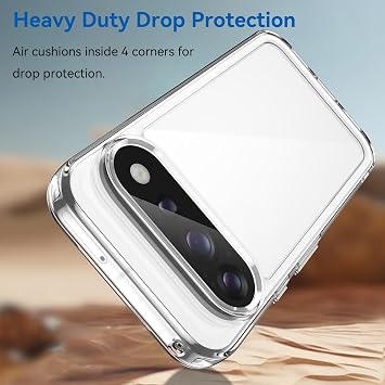 Google Pixel 11 Pro XL Kılıf Kamera Korumalı Darbe Emici Şeffaf Arka Kapak Tam Şeffaf [Google Pixel 11 Pro XL ile Uyumlu]
