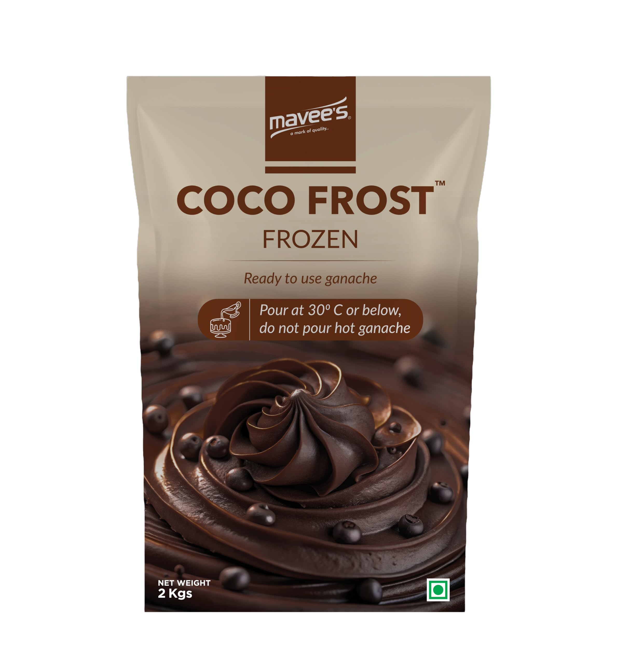 Coco Frost Frozen - Ready to Use Ganache | Premium Chocolate Delight with Natural Cocoa Extracts | Premium Toppings for Cakes| 2Kg-image-42