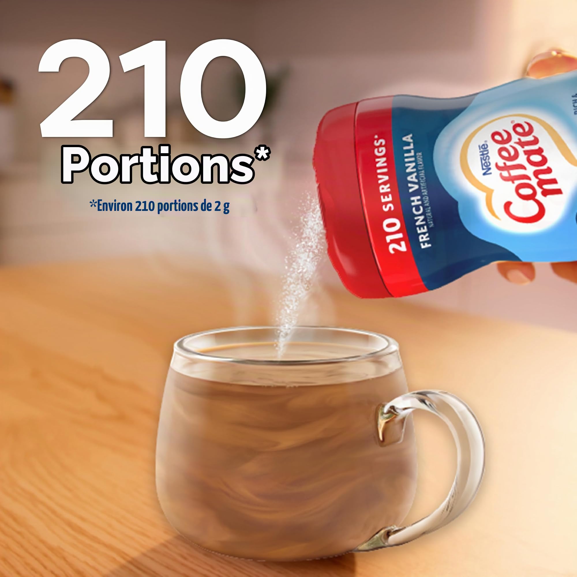 Coffee-Mate French Vanilla Powdered Coffee Creamer, 15-Ounce Packages (Pack of 6) by Coffee-mate [Foods]