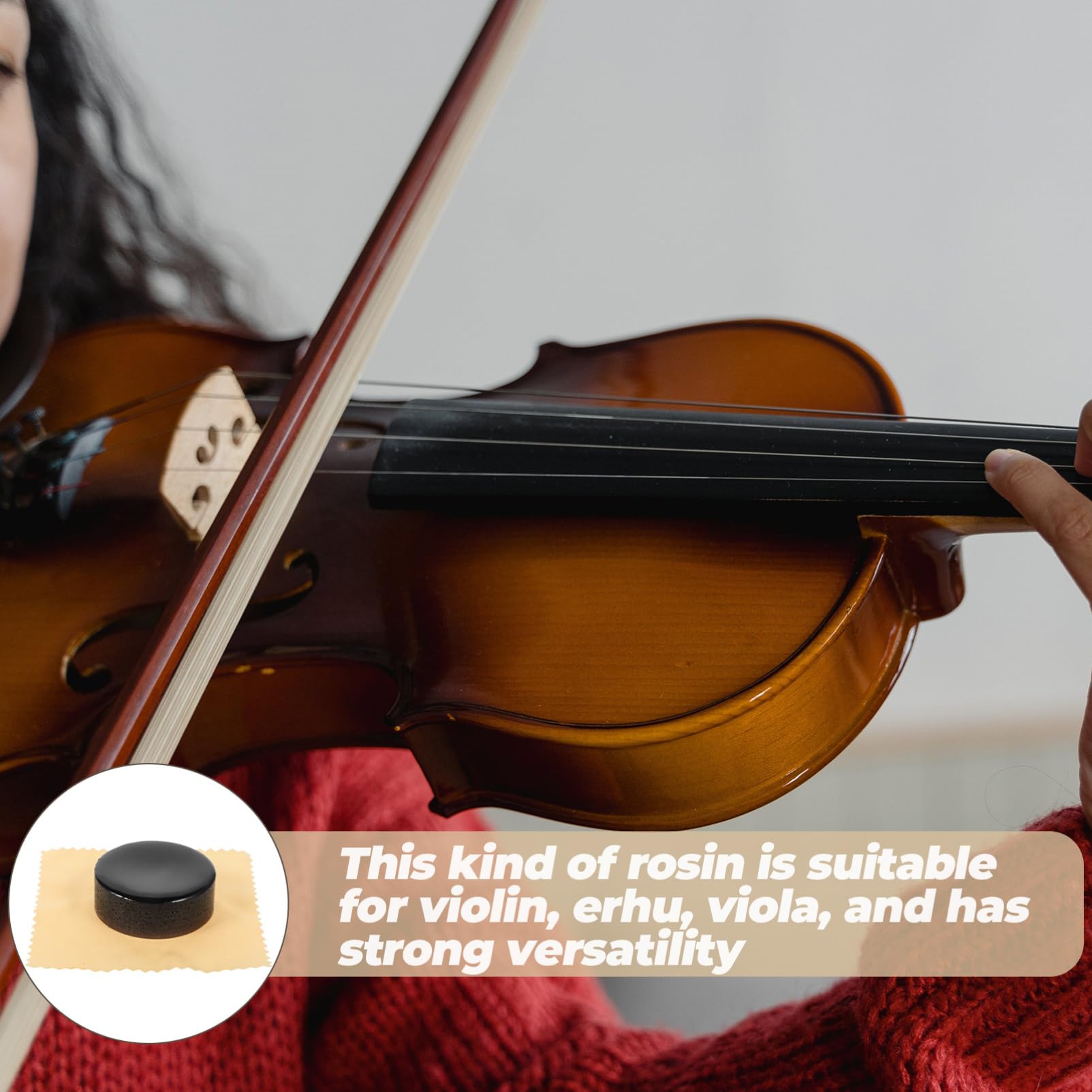 Totority 4pcs Bow Violin for Cello Viola Stringed Instrument Set Low Dust Black