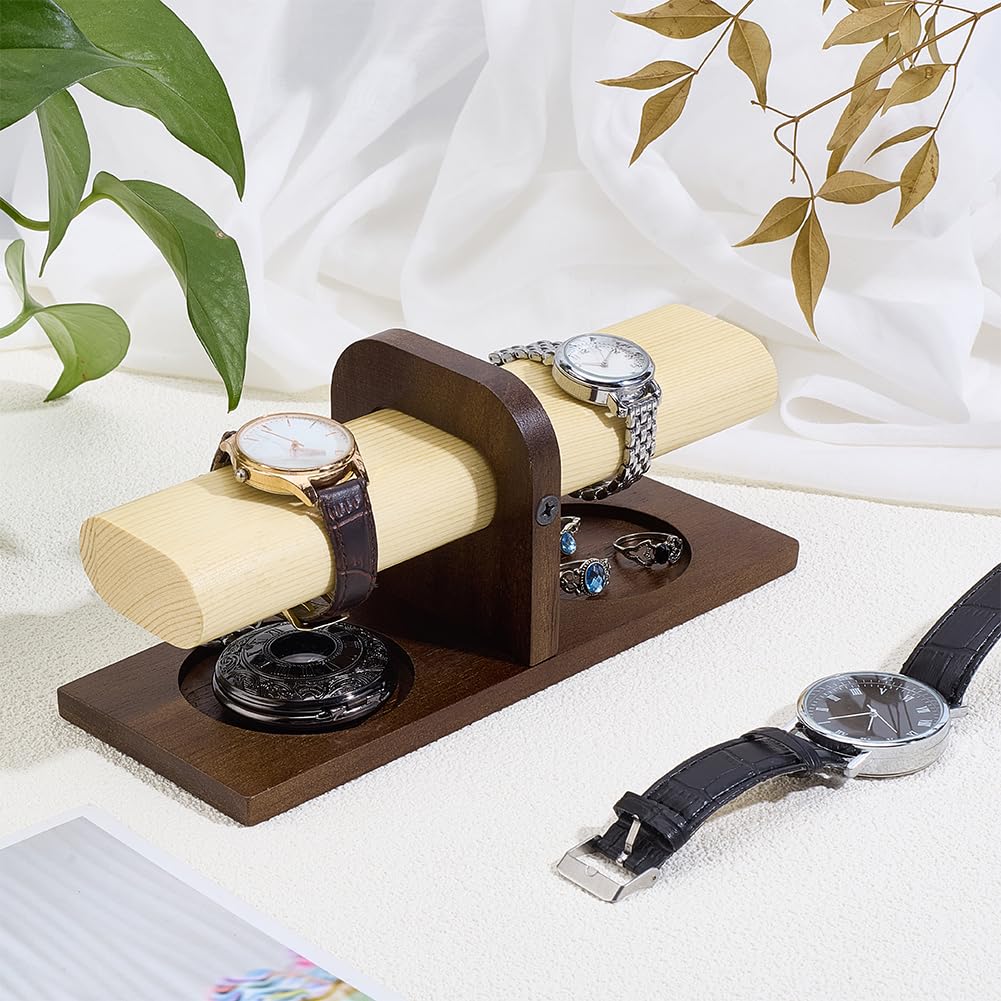 PH PandaHall Horloge houder standaard, houten