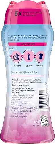 Miniatura 9 de Perlas potenciadoras del aroma April Fresh de Downy para lavado en lavadora, 13.4 onzas, perlas perfumadas para ropa, frescura duradera