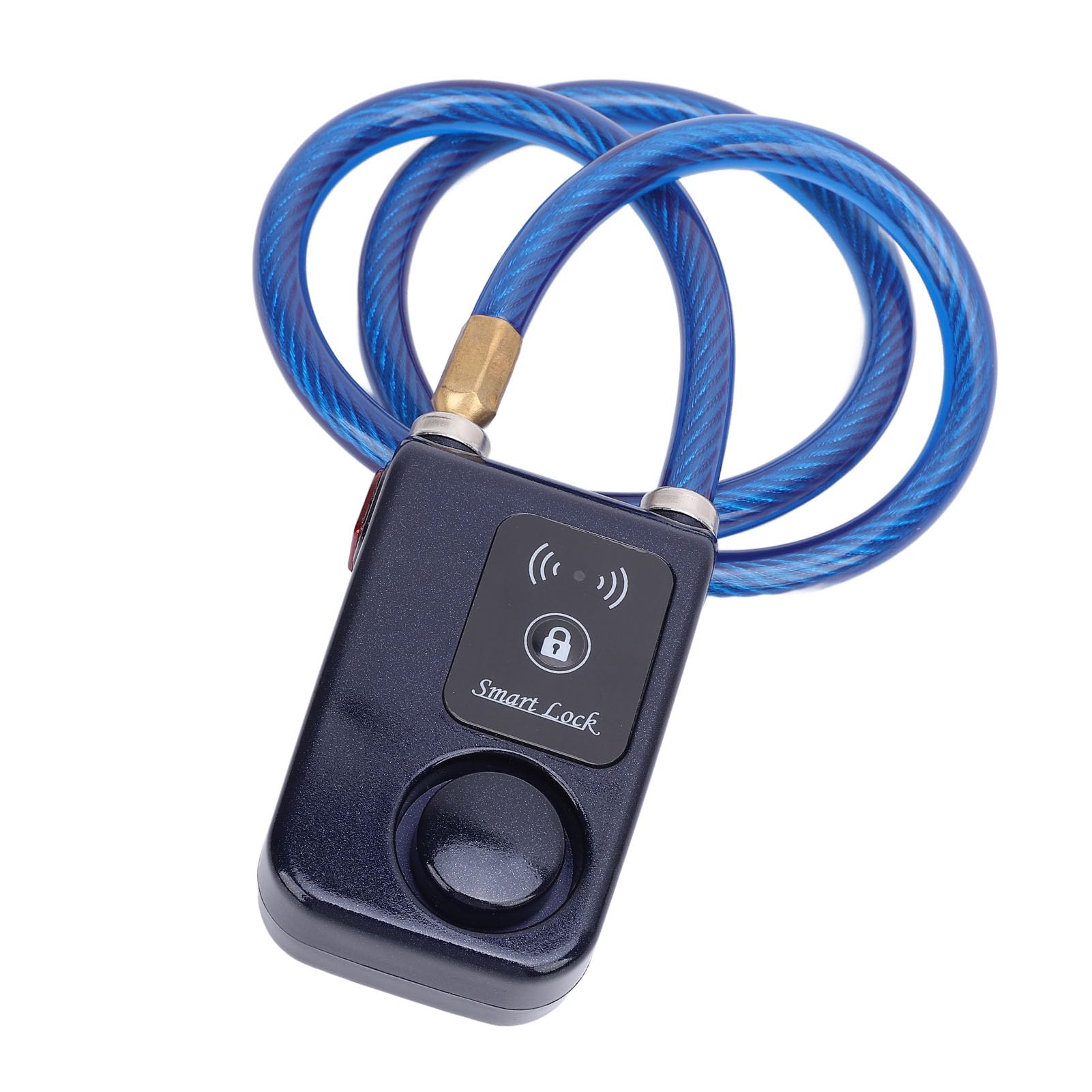 Generic Lucchetto per Moto Bluetooth Senza Chiave con Allarme Vibrazione Regolabile Antifurto per Appassionati di Guida Acciaio ABS Resistente All'acqua IP44 (BLUE)