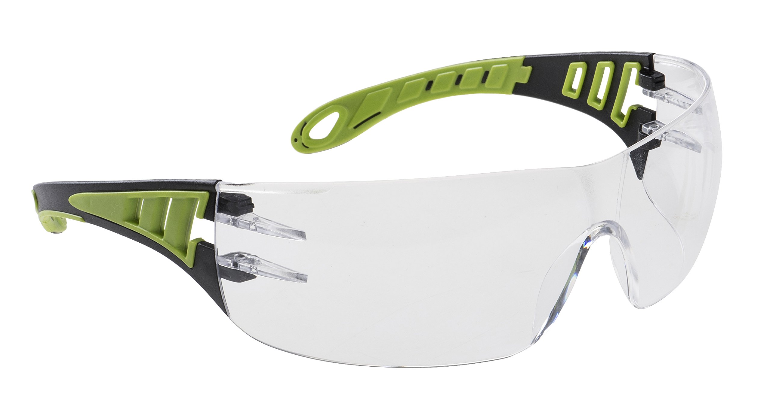 Workwear World Clear Lens Ww212 Tech Look Impact Resistant Lens Ventilated Safety Ppe Work Wear Glasses (Clear Lens)