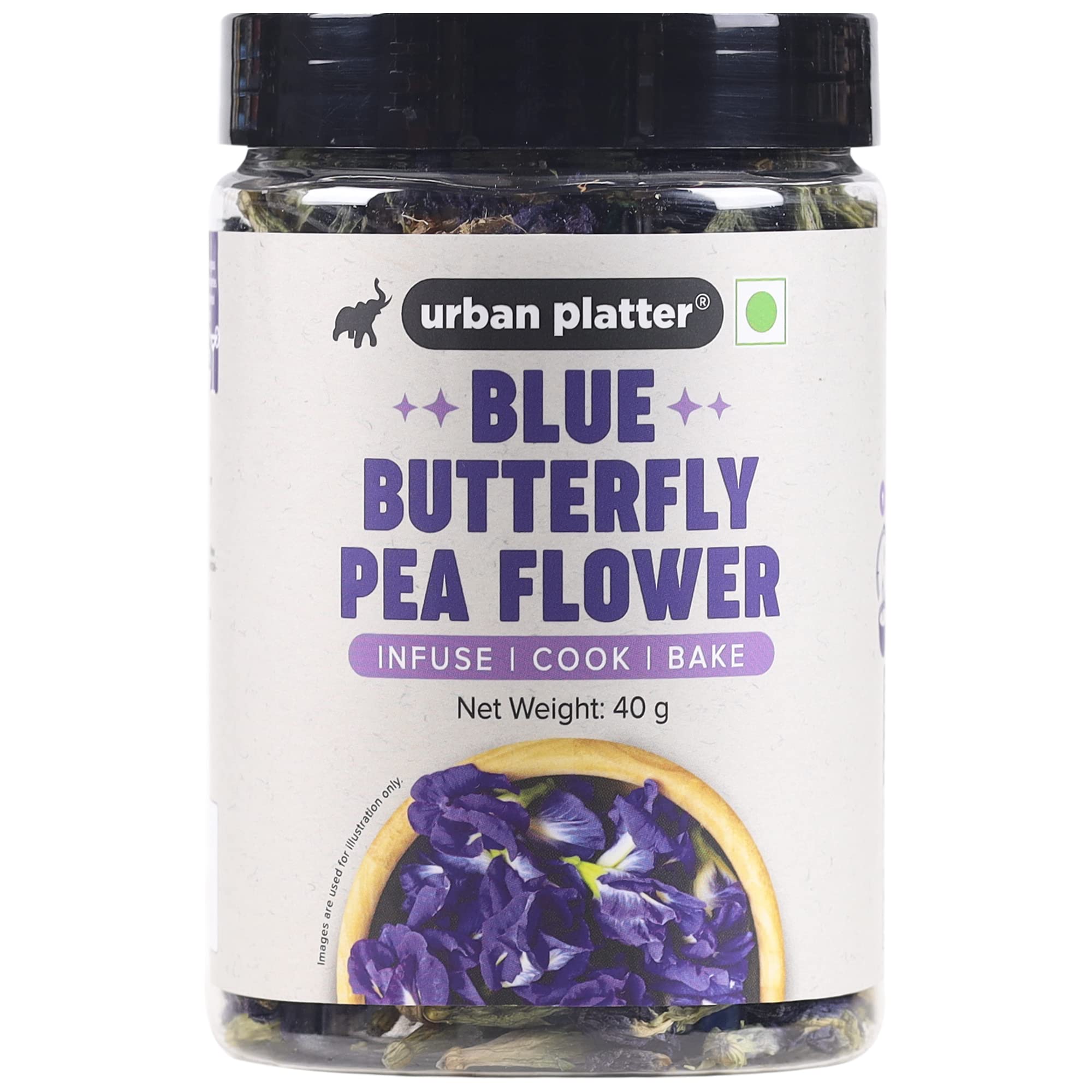 Urban Platter Blue Butterfly Pea Flower Tea, 40g