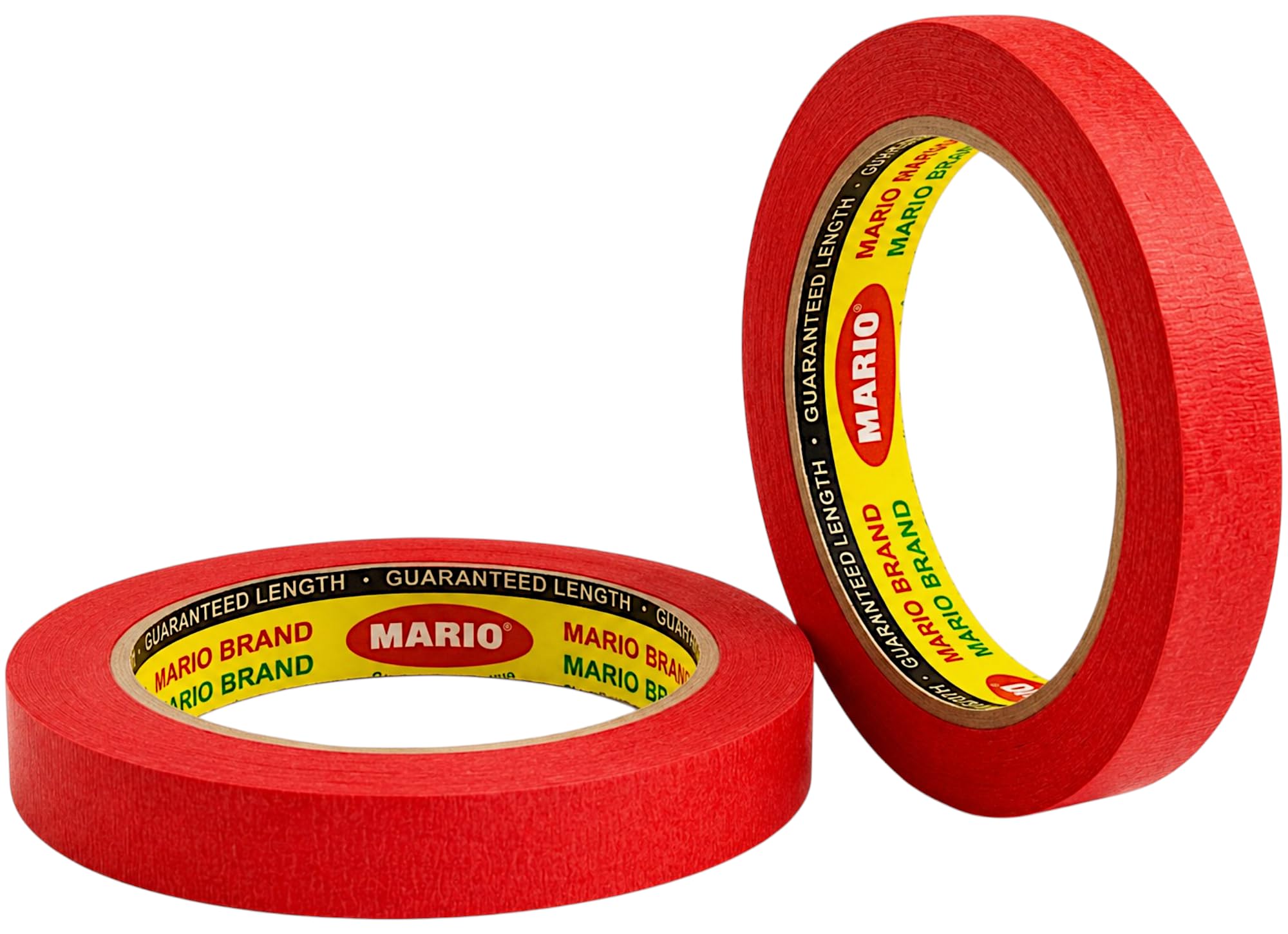 Mario Red Masking Tape – 15 Meter Length, 6mm Width – Premium Adhesive Tape for DIY, Art & Craft, Carpenter & Painting Use – Easy Tear, Clean Peel – Pack of 2 Rolls-image-47