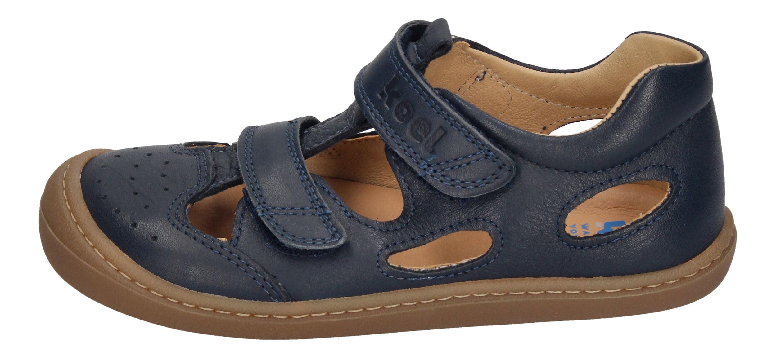 KOEL Barefoot Kinder Sneakers Sandalen BEP LEATHER blue 110