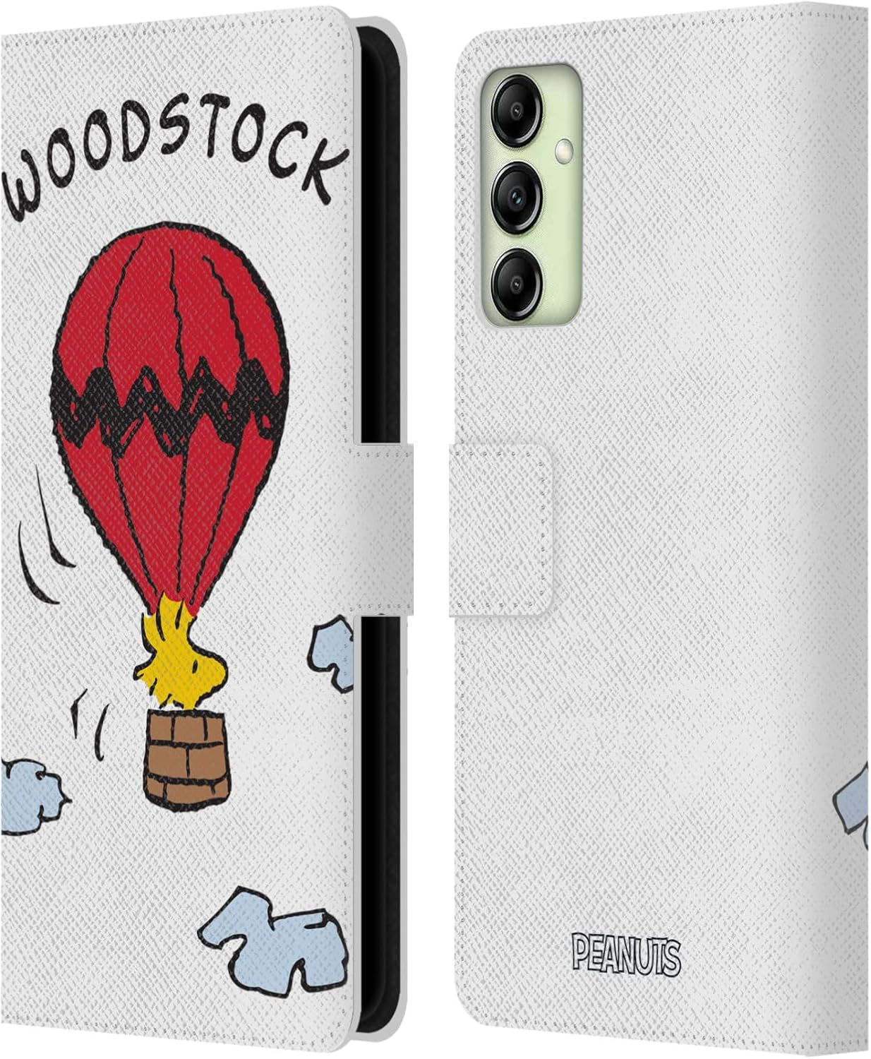 Head Case Designs Officially Licensed Peanuts Woodstock Characters Leather Wallet Case Compatible with Samsung Galaxy A14 5G
