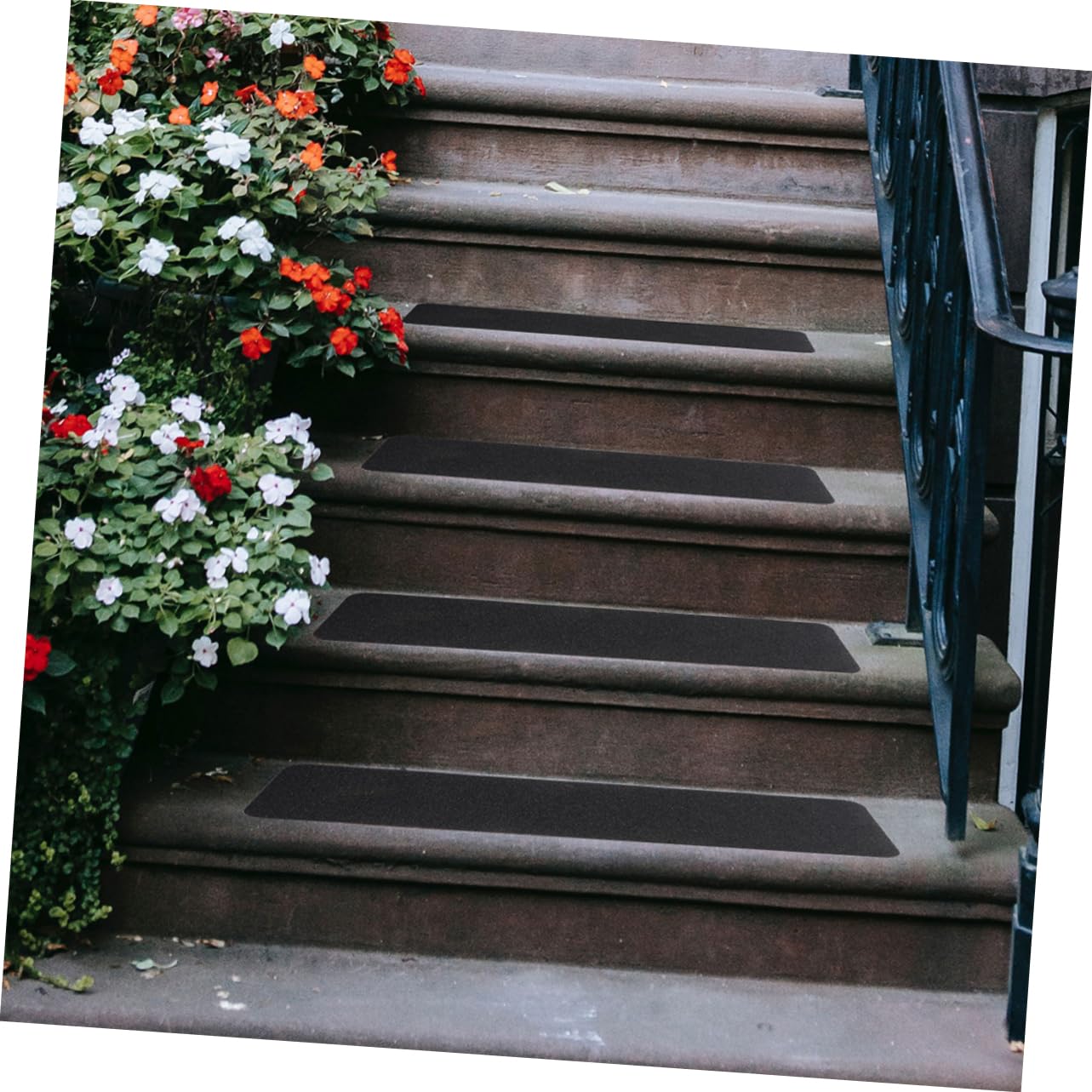8 Piezas Cinta Antideslizante PVC para Escaleras Tiras de Seguridad para Interiores y Exteriores Prevención de Caídas para Superficies