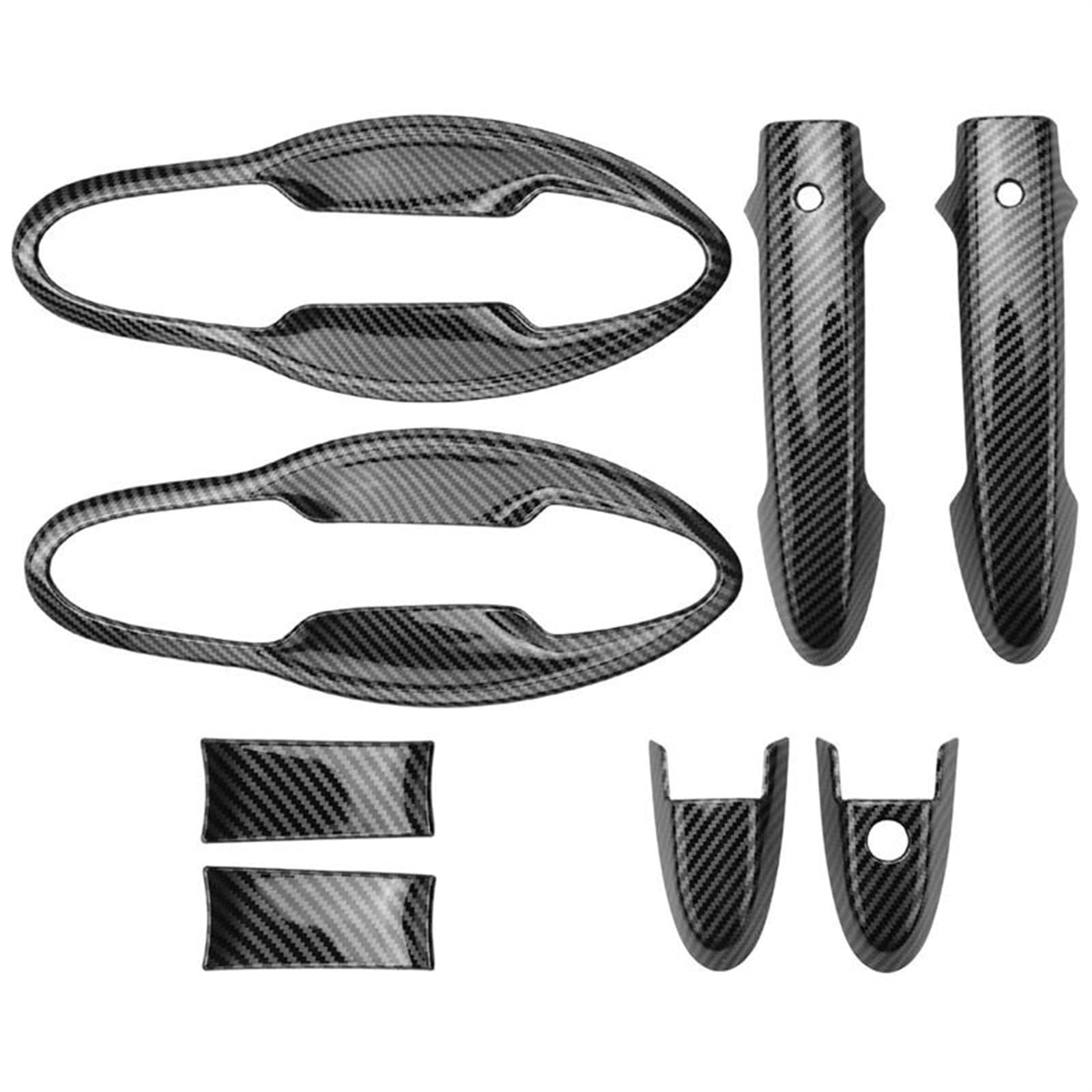 Nmjlqw One Color Car Door Handles Cover Trim Carbon Fiber Style Door Handle Bowl Exterior Styling For Hrv For Vezel 2014-2017 Decorative Stickers