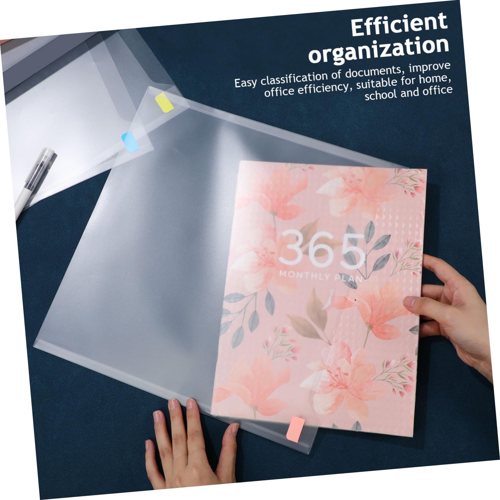 36 transparente Dokumentenmappen – transparente Dokumententaschen für einfache Aufbewahrung – ideal für Zuhause, Schule, Büro und effiziente Papierverwaltung