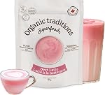 Organic Traditions Superfood Chocolate Latte, Creamy Coconut Milk Blend, Organic Cacao With Ashwagandha, Warm Cozy Flavor, Lightly Sweetened, Superfood Powder With Probiotics, 150g / 5.3oz Bag