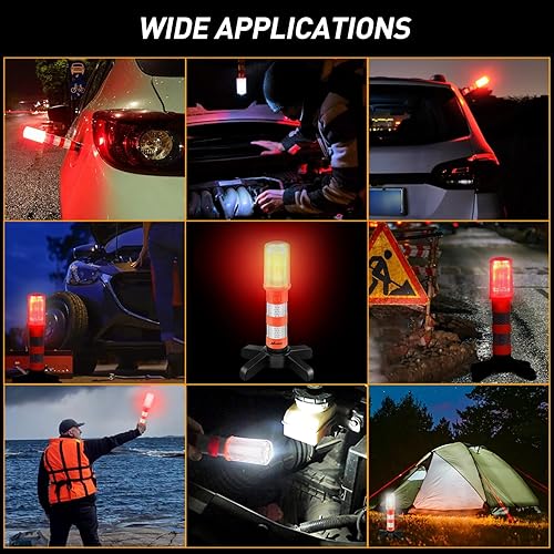 Miniatura 7 de Nilight Kit de emergencia LED para automóvil, base magnética, soporte desmontable, funda de almacenamiento sólida, uso para faros de coche, camión,