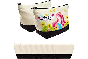 10 Pack Makeup Bags in Bulk for Customization