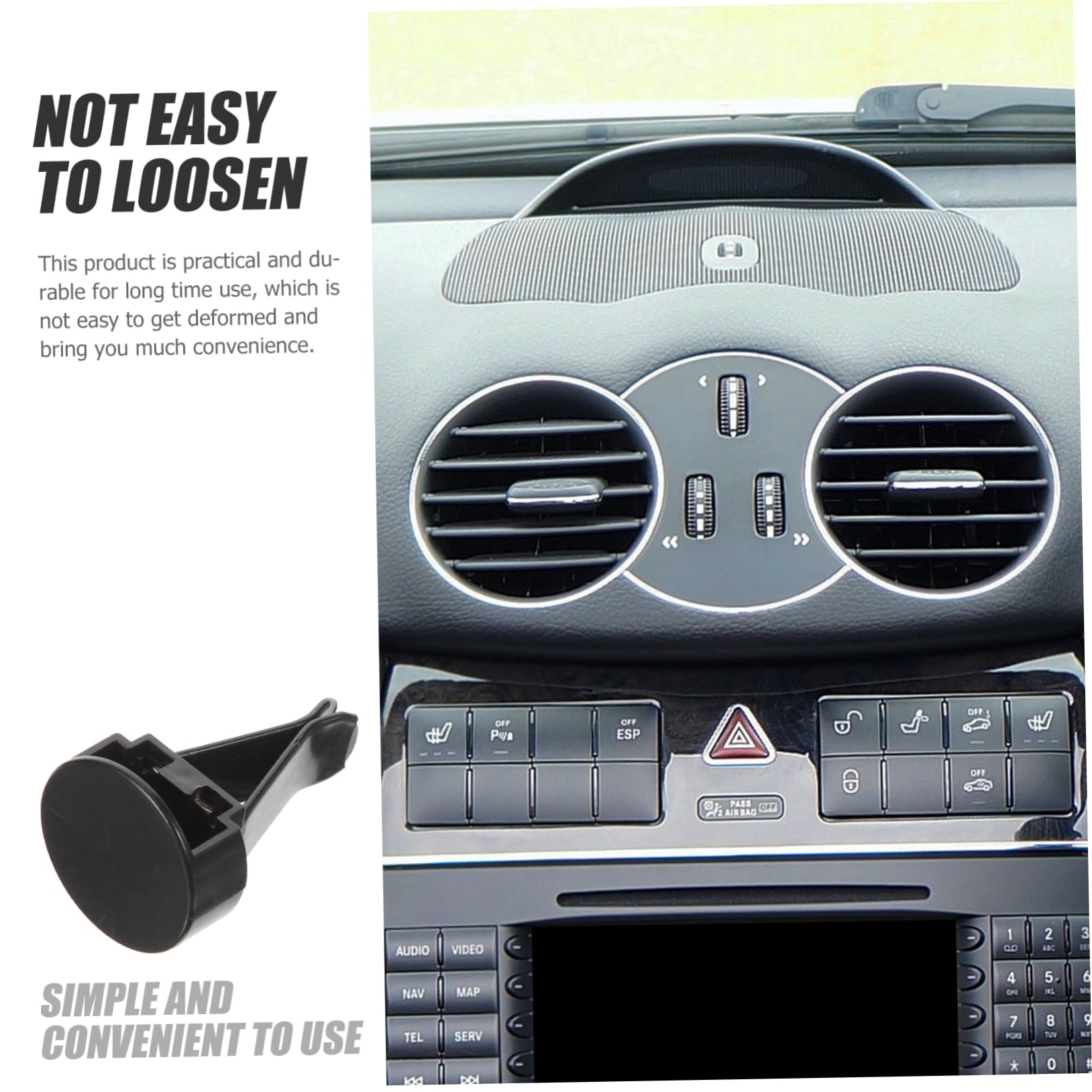 Clip Profumo per Macchina Auto 100 Pezzi, Plastico Nero | Vacanze Estive, Clip per Diffusore di Ventilazione Auto, Accessori in Gesso