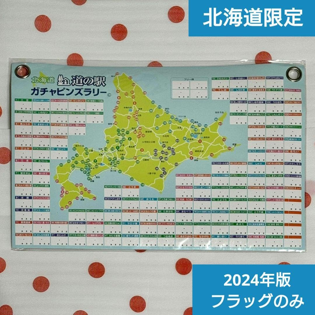 Amazon.co.jp: フラッグのみ 北海道 道の駅 ガチャピンズラリー 2024 