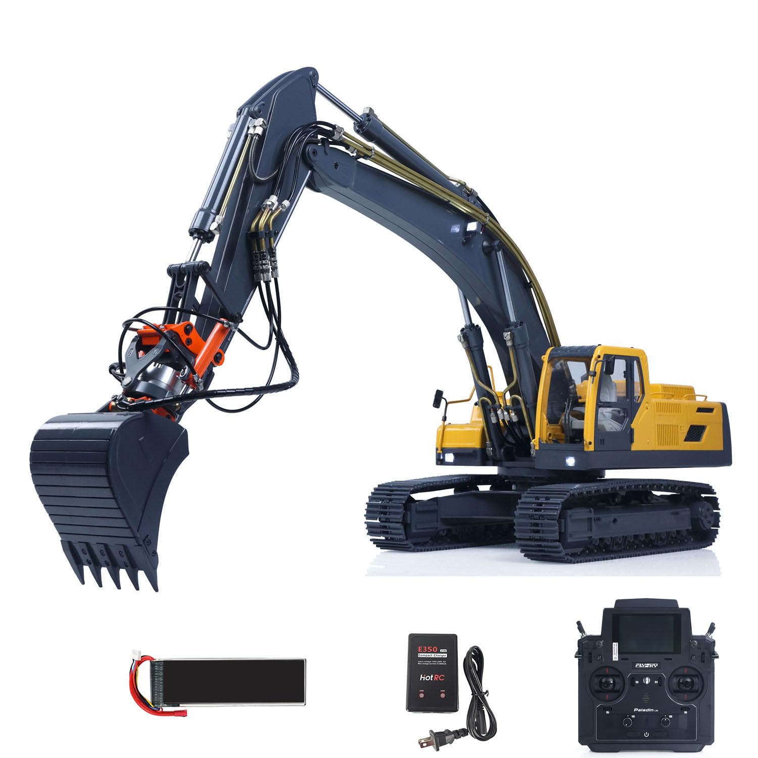 Excavadora hidráulica EC360 RC 1/14 JDM 106 V2 RTR Upgrade Excavadora teledirigida