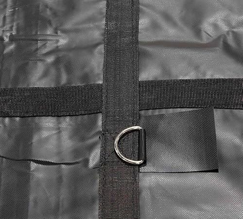 Vista 37 de Mytee Products Lonas planas para camiones Lona de maquinaria de acero 30' x 30' - Negro