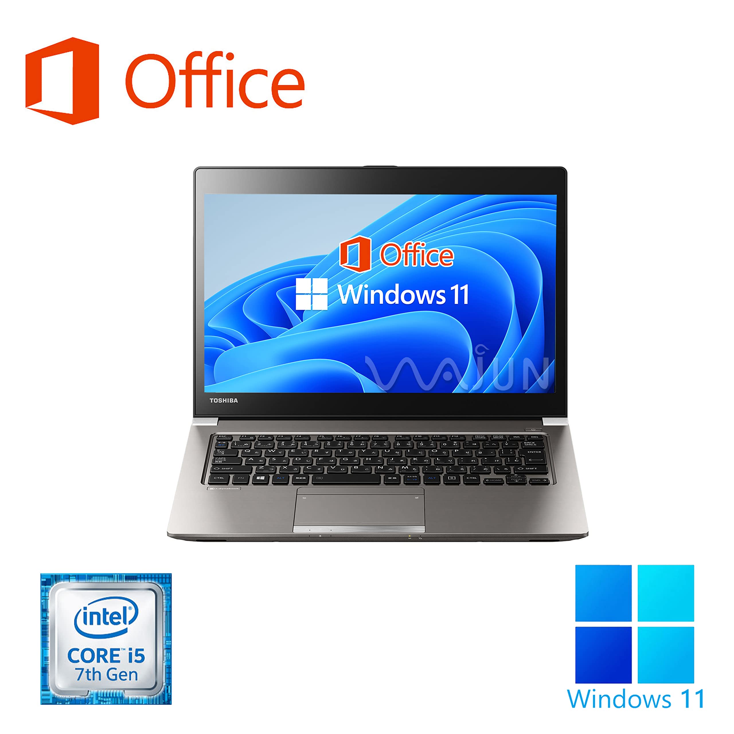 Amazon.co.jp: 【整備済み品】 東芝 ノートPC R63/13型/Win 11 Pro/MS 
