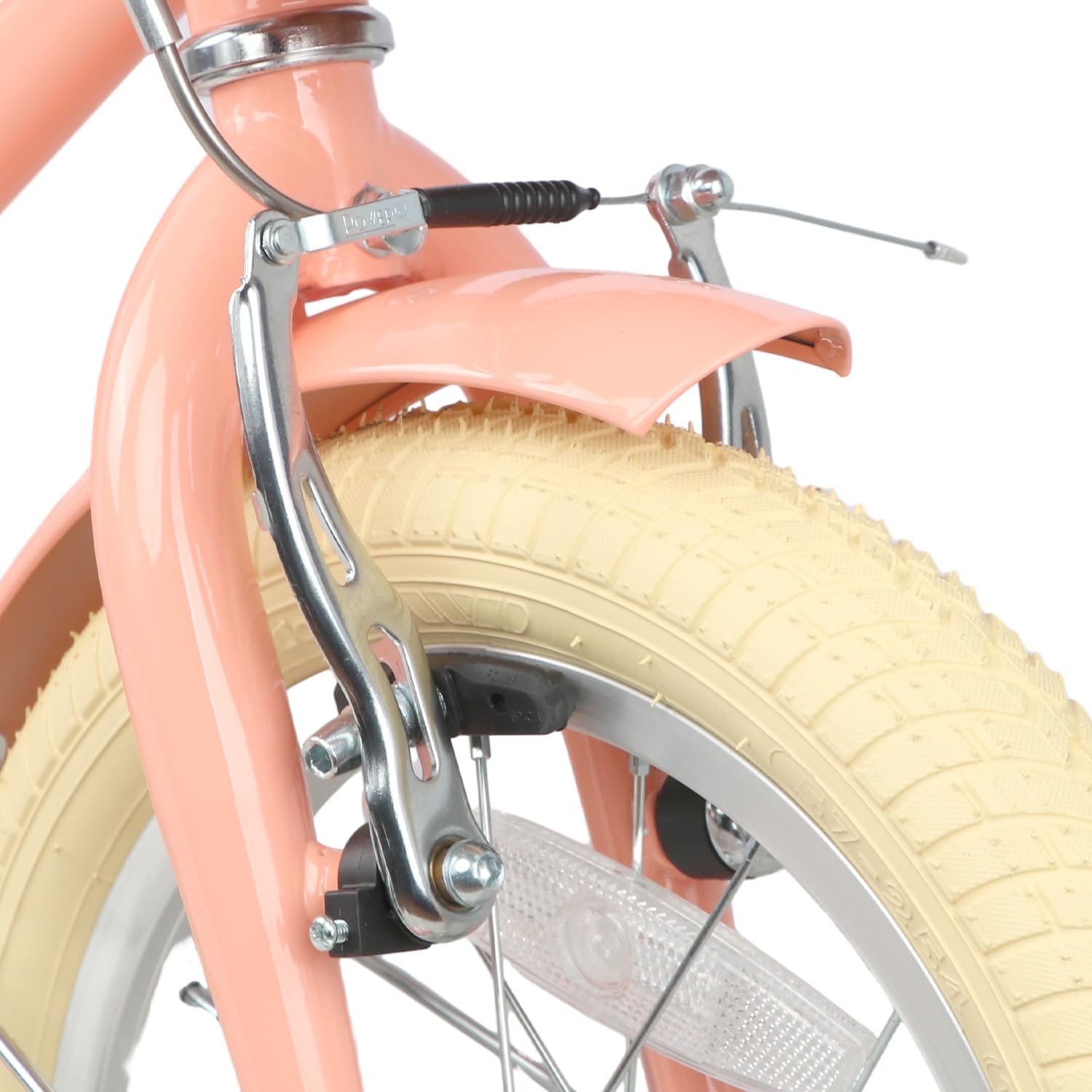 Glerc Little Molly 12-20 Zoll Kinderfahrrad mit Korb, für Jungen und Mädchen im Alter von 3 bis 12 Jahren, mit Klingel und Stützrädern, Rose/Blanc/Vert Menthe/Bleu/Violet/Jaune