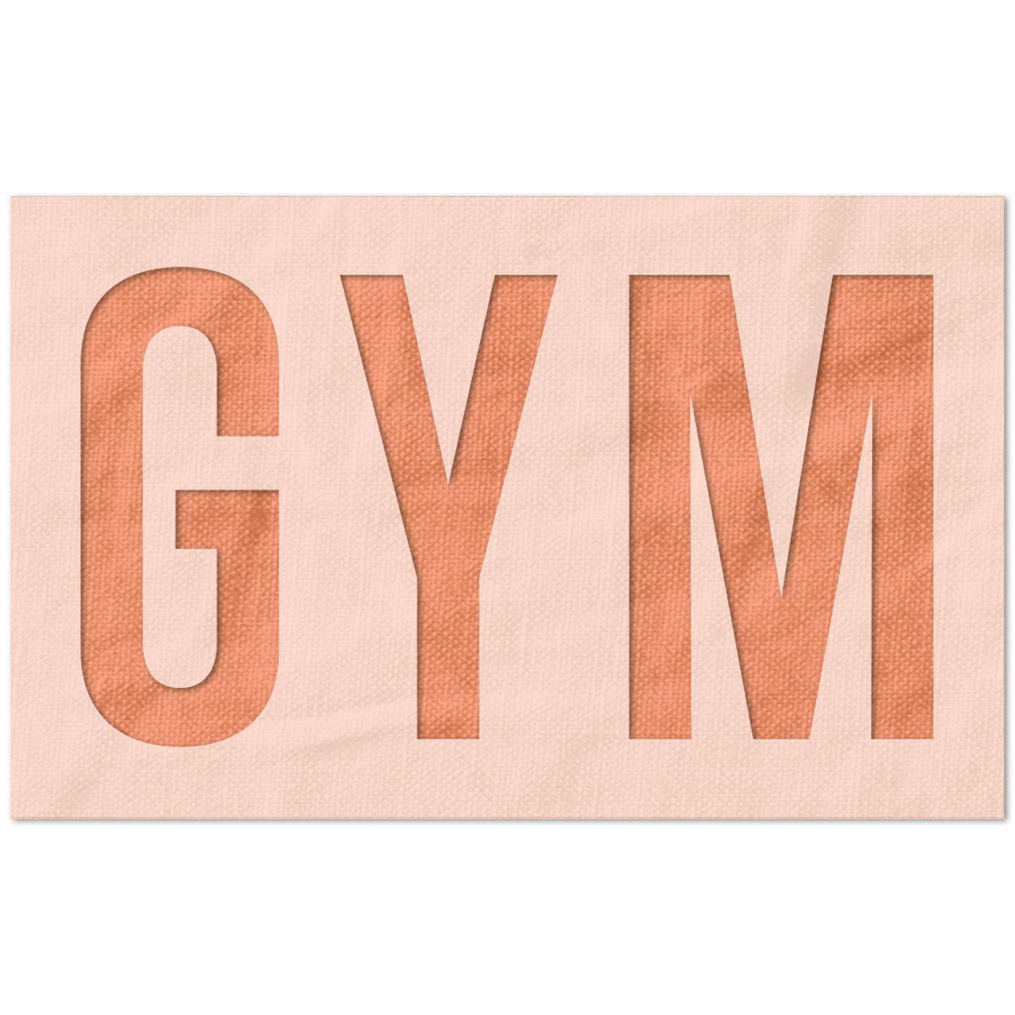 Stencil Stop Textschablone im Fitnessstudio, wiederverwendbar für DIY-Projekte, Malen, Zeichnen, Basteln, 14 mm Mylar-Kunststoff (30,5 x 17,1 cm)