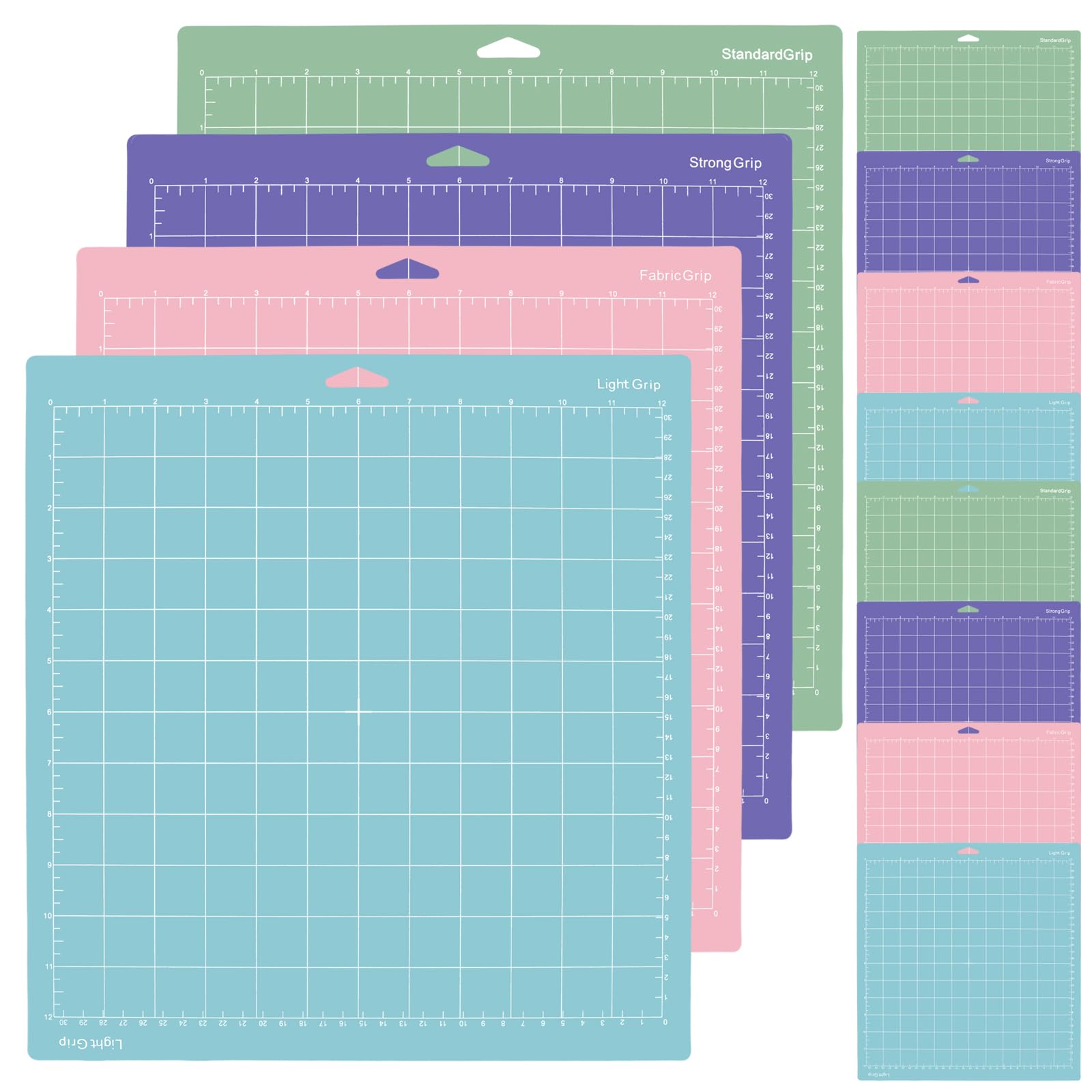Tapis de découpe 30,5x30,5 cm lot de 12 antidérapants pour la couture