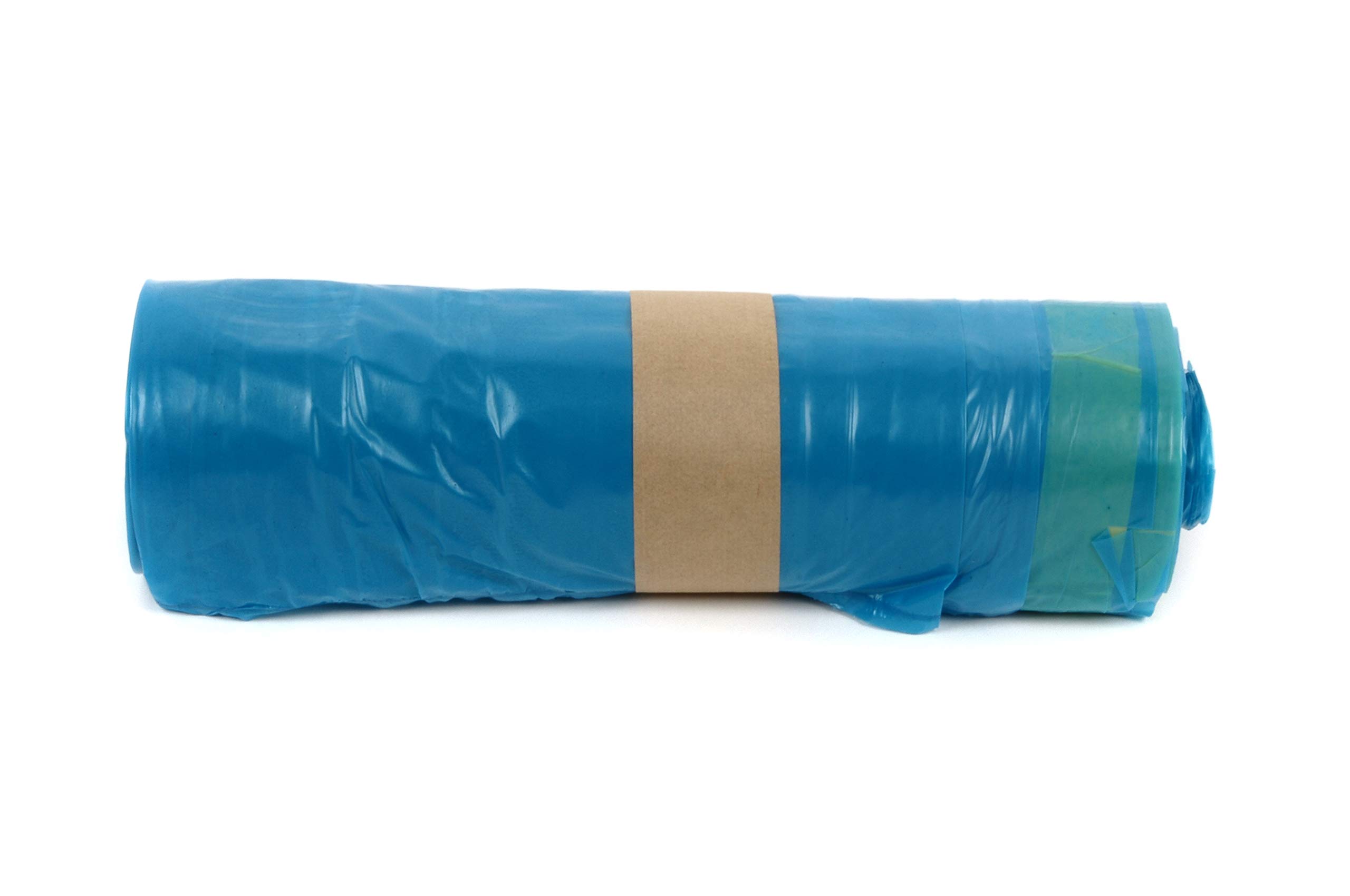 Funny AG-879 LDPE-Zugbandsäcke, 700 x 1100 mm, Typ 60, Blau, Circa 120 L, 250 Stück)