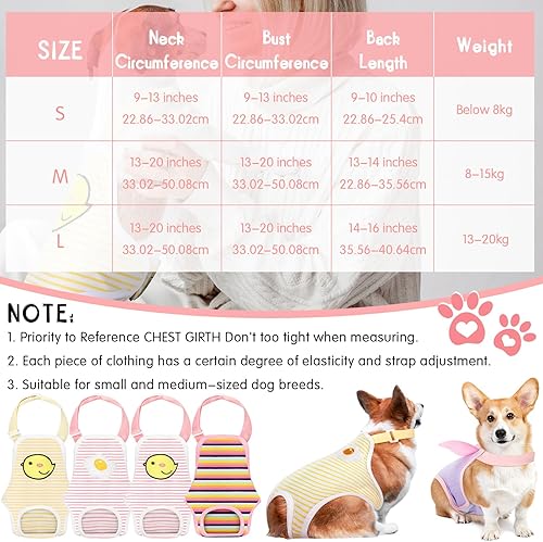 Miniatura 2 de 6 pañales para perro, bragas sanitarias a rayas con tirantes ajustables, lavables y reutilizables, ropa interior linda para perro, ropa interior