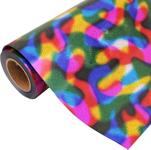 Película de vinilo de transferencia de calor Threadart Galaxy Rainbow de 3 yardas x 20 pulgadas de ancho  Compatible con Venture Explore and Maker,