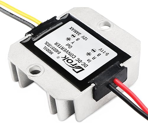 Miniatura 6 de DROK Convertidor elevador de 6 V a 12 V, CC 5 V-11 V a 12 V Convertidor de impulso Módulo regulador de voltaje 3A 36W Transformador de voltios