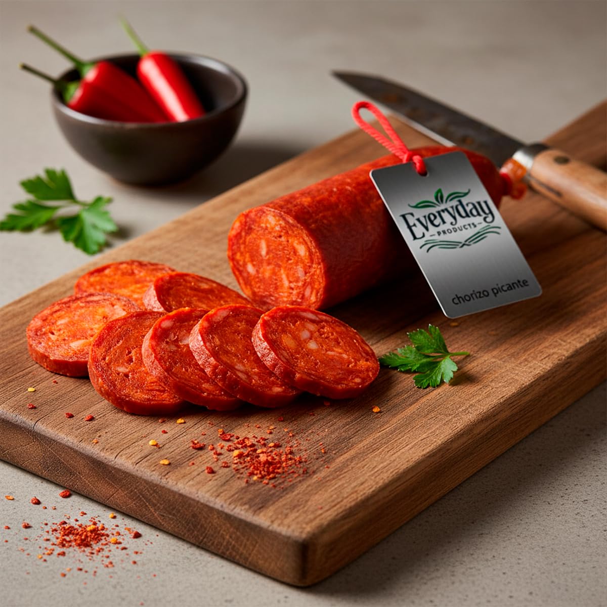 Chorizo Sarta Picante de Zamora 500g Embutido Artesano con Pimentón de La Vera Picante Sin Gluten
