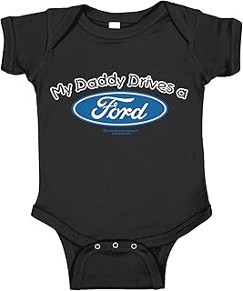 Amdesco My Daddy Drives a Ford Officially Licensed Infant Bodysuit