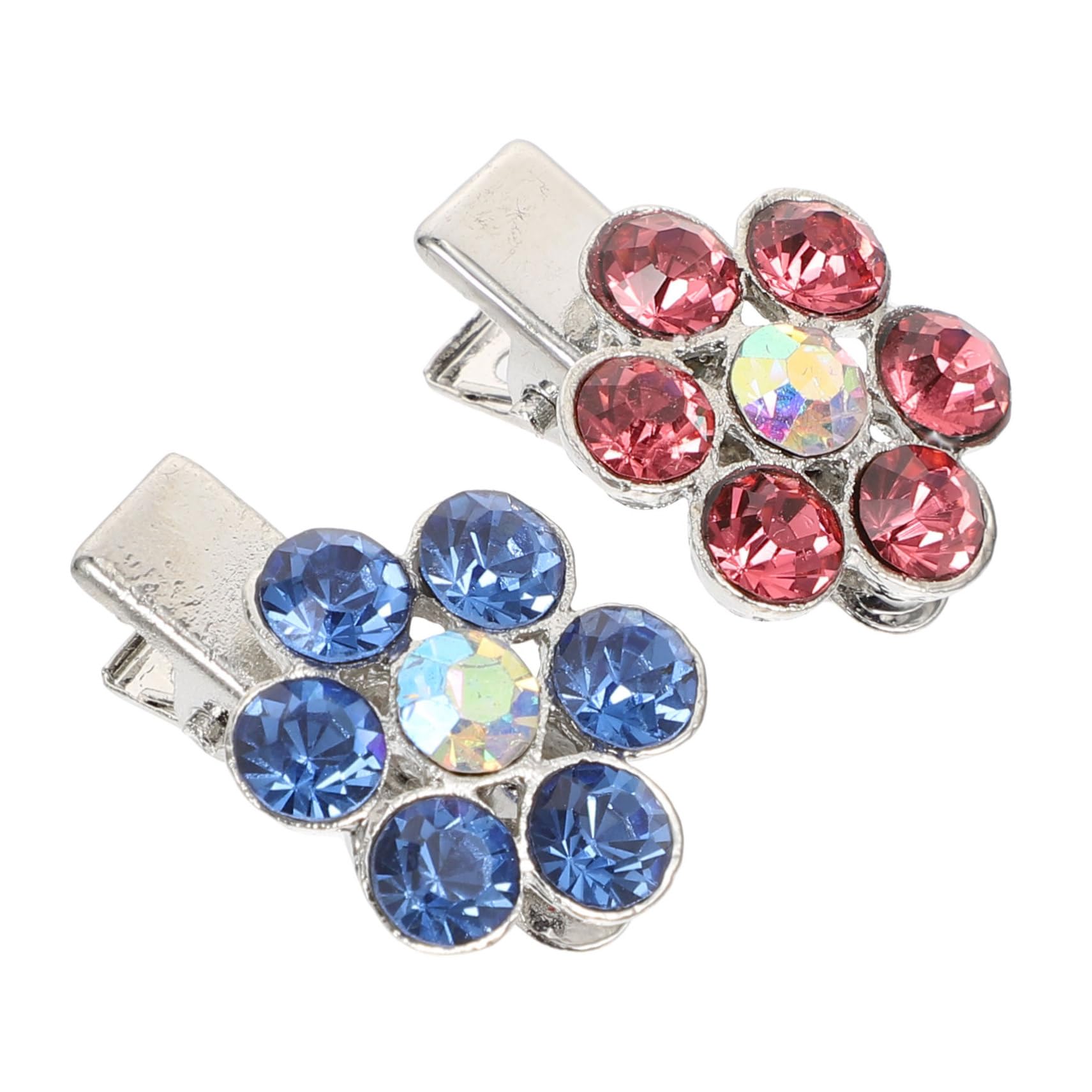 BESPORTBLE 2Pcs Pet Crystal Hairpins Decorative Dog Cat Hair Clips Adorable Headdresses for Puppies for Daily Wear Special Events for Photo Shoots