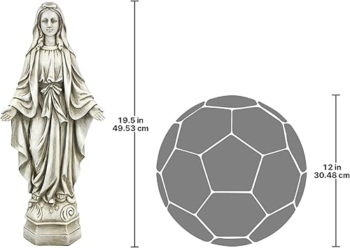 Miniatura 6 de Design Toscano Estatua del jardín de la Virgen de Notre Dame: mediana