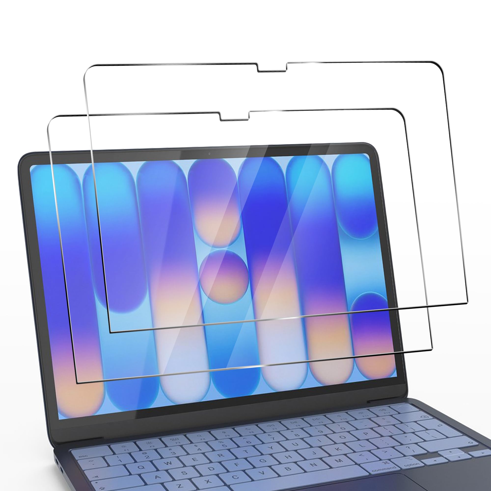 NEWZEROL 2 sztuki szkła ochronnego na wyświetlacz, kompatybilne z Apple macbook neo 2026, folia ze szkła hartowanego, odporne na zarysowania, wysoka rozdzielczość 9H, ultra przezroczyste szkło