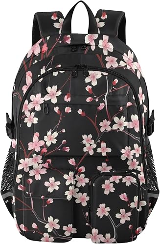 Grand sac à dos d'école avec compartiment pour ordinateur Mnsruu